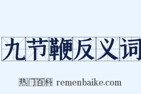 九节鞭反义词是什么意思的图片